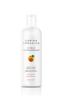 Carina Organics Citrus Daily Light Conditioner bottle on a white background
