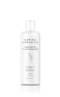 Carina Organics unscented product bottle on a white background