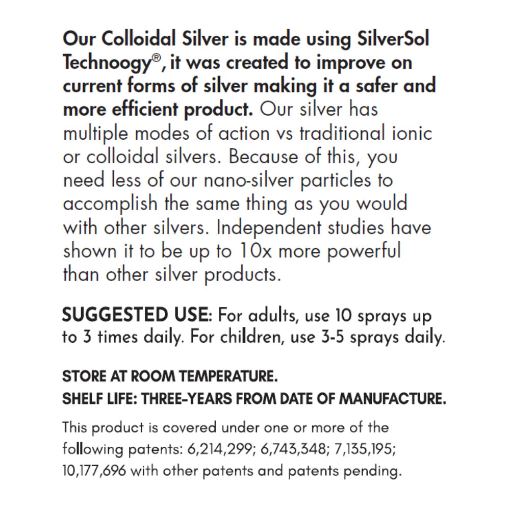 Colloidal Silver Product Information
