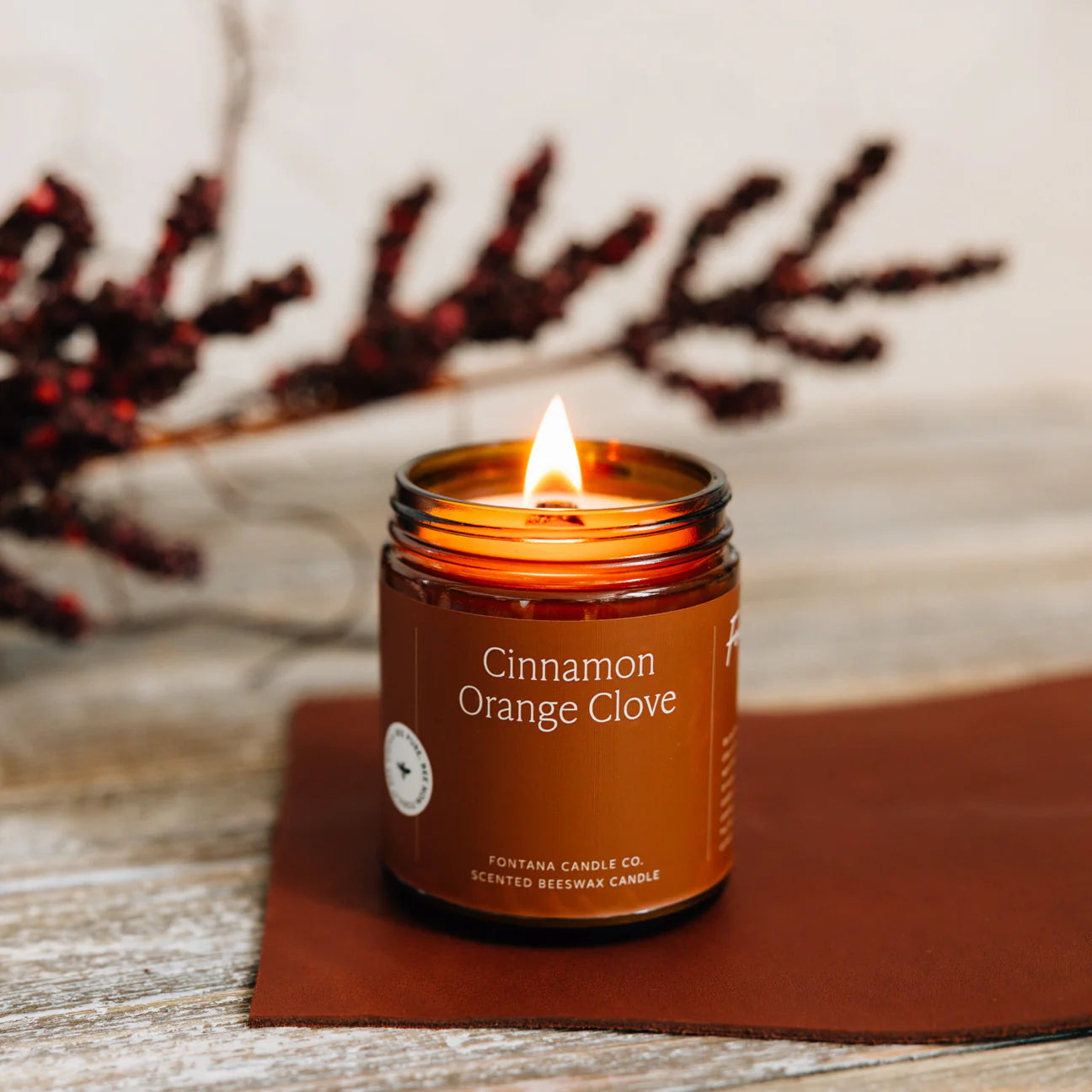 Cinnamon Orange Clove candle.