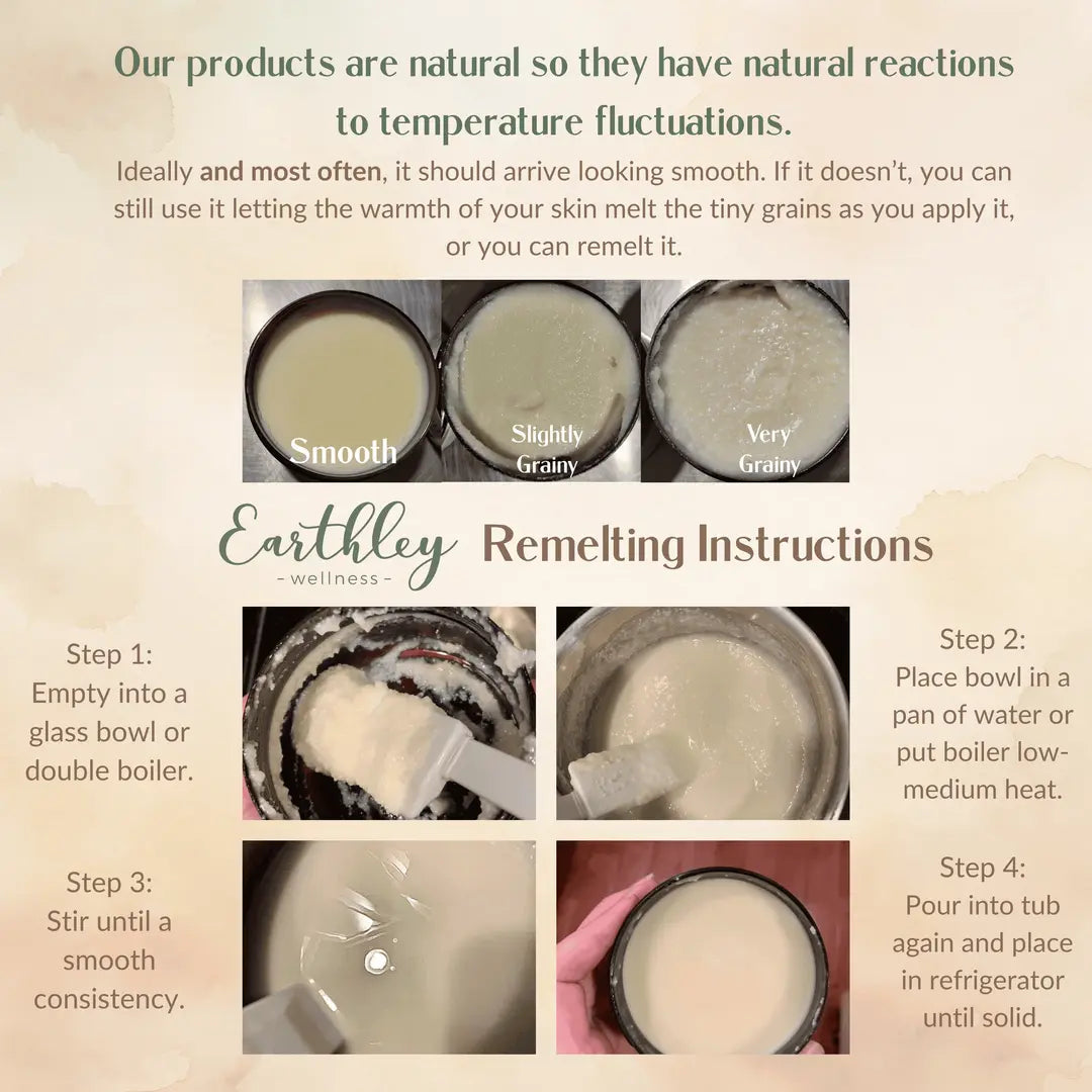 An image showing jars of different consistencies of lotion. The jars are labeled as smooth, shifty, and very creamy.