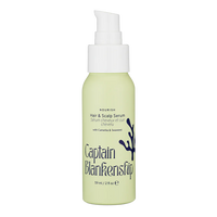 Bottle of Captain Blankenship Hair & Scalp Serum with seaweed, camellia, jojoba, and rosemary, 90 ml / 2 fl oz.
