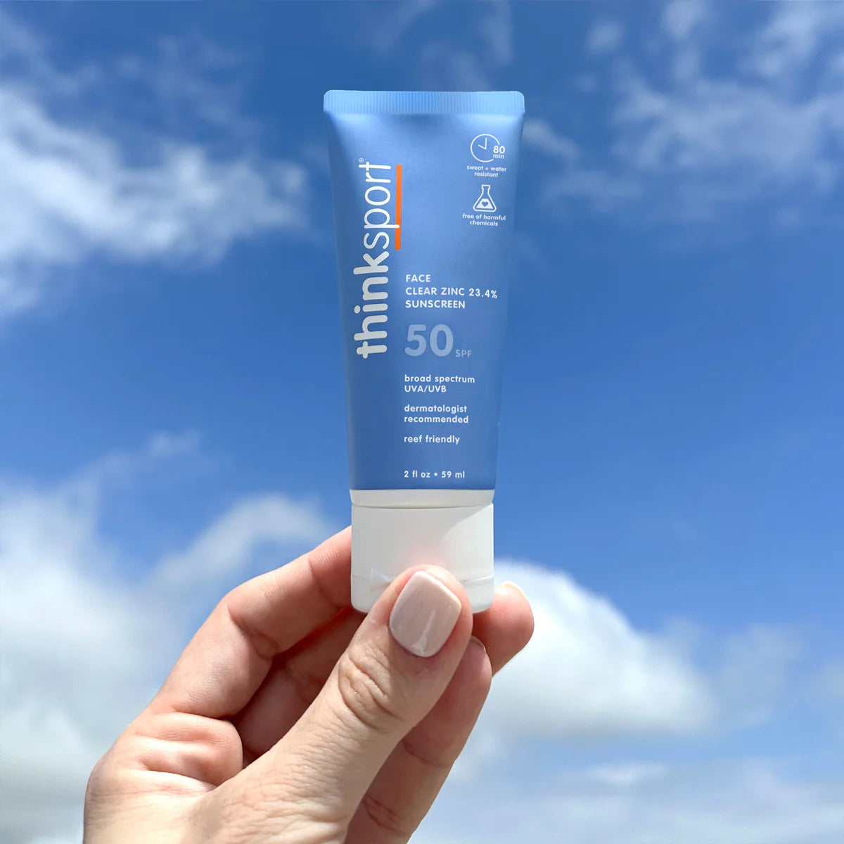 Face Sunscreen- Clear Zinc Oxide- 50 SPF