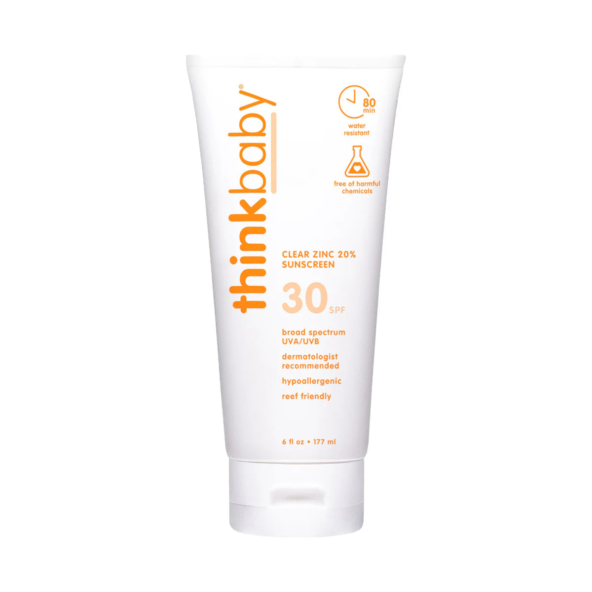 Clear Zinc Sunscreen 6 oz- Baby SPF 30