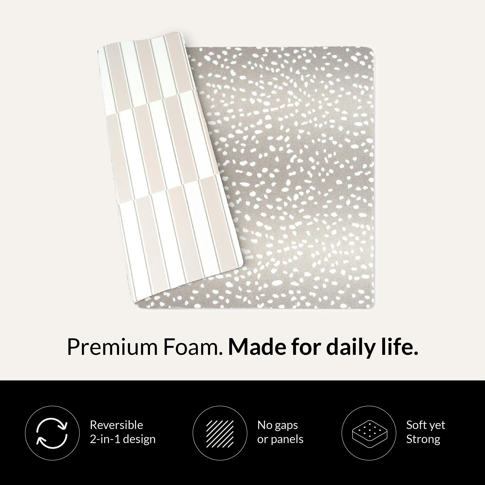 Foam Play Mat - Westin Antelope in Greige