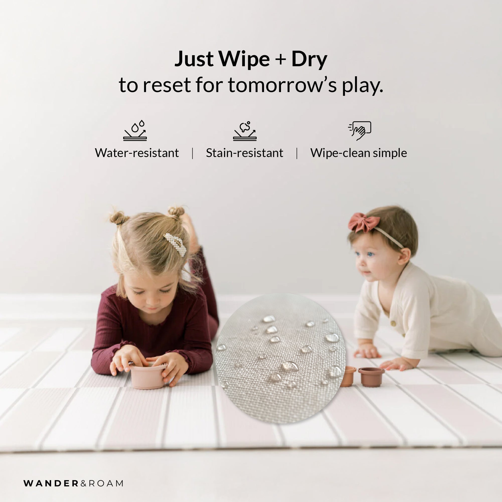 Foam Play Mat - Westin Antelope in Greige