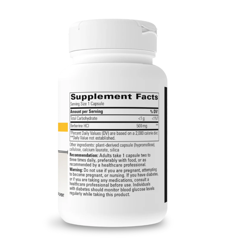 Supplement bottle with 'Supplement Facts' label on a white background