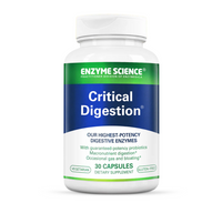 Enzyme Science Critical Digestion supplement bottle on a white background