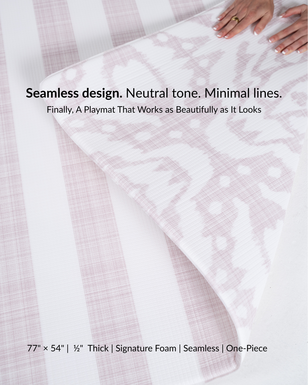 Foam Play Mat - Mia in Rose Pink
