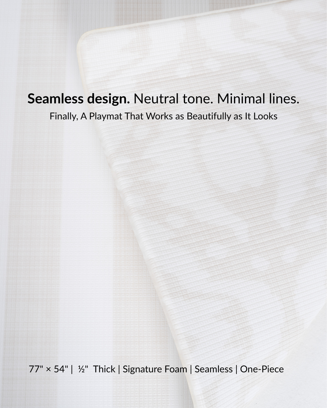 Foam Play Mat - Ciel in Sandy Beige