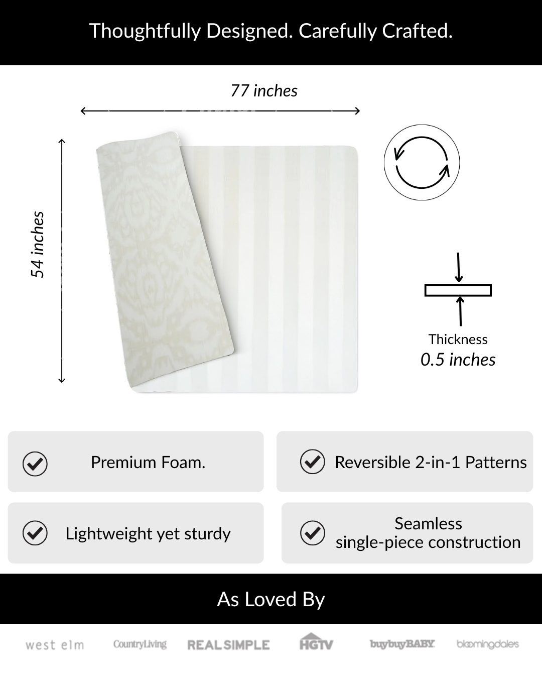 Foam Play Mat - Ciel in Sandy Beige