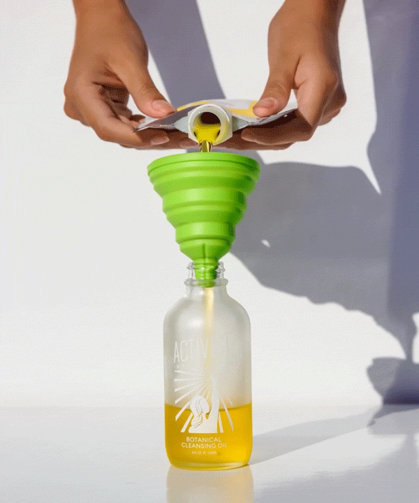 Activist botanical cleansing oil refill gif