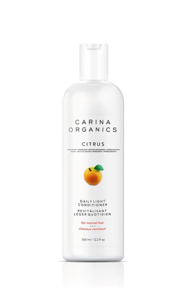 Carina Organics Citrus Daily Light Conditioner bottle on a white background