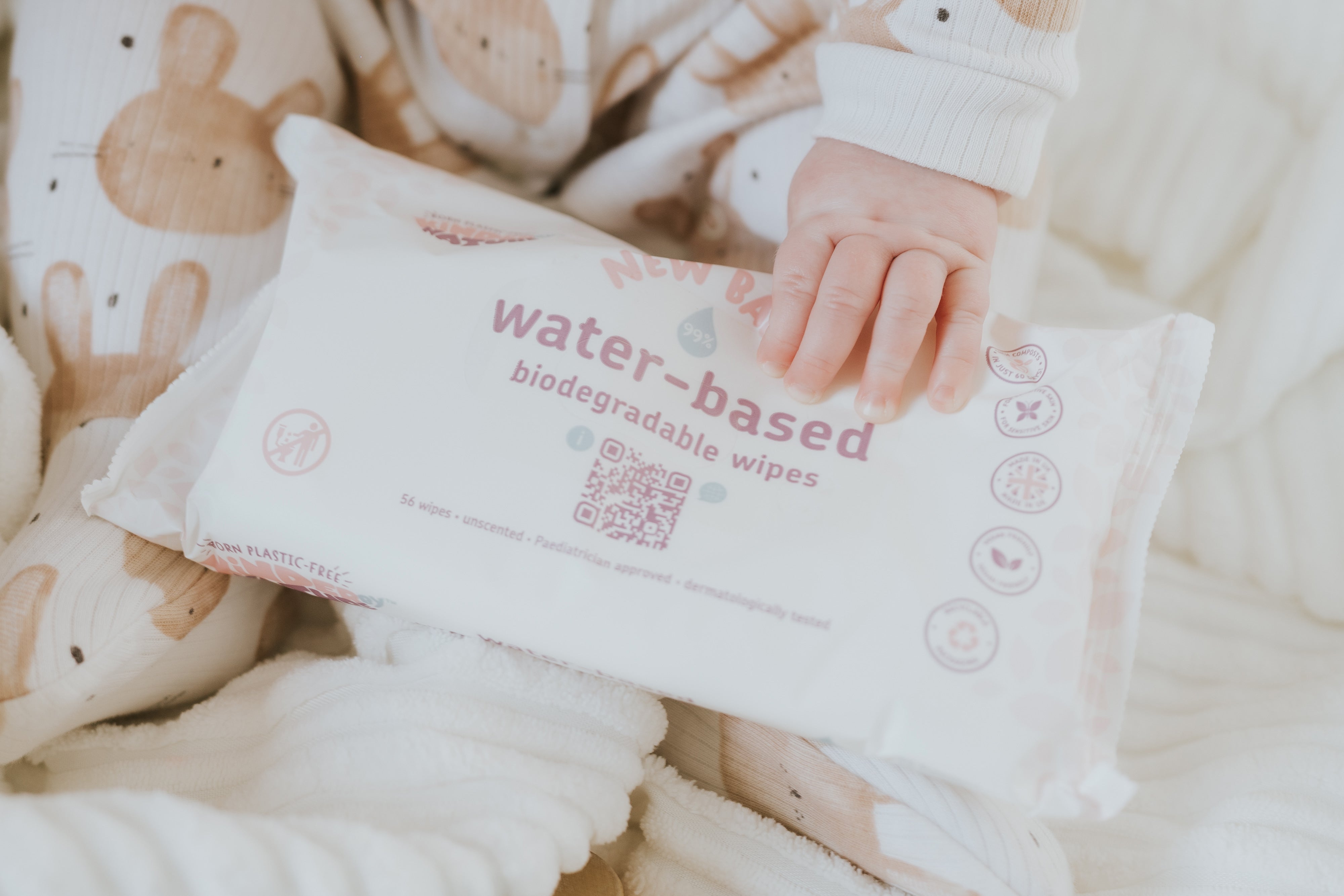 Biodegradable Water-Based Baby Wipes