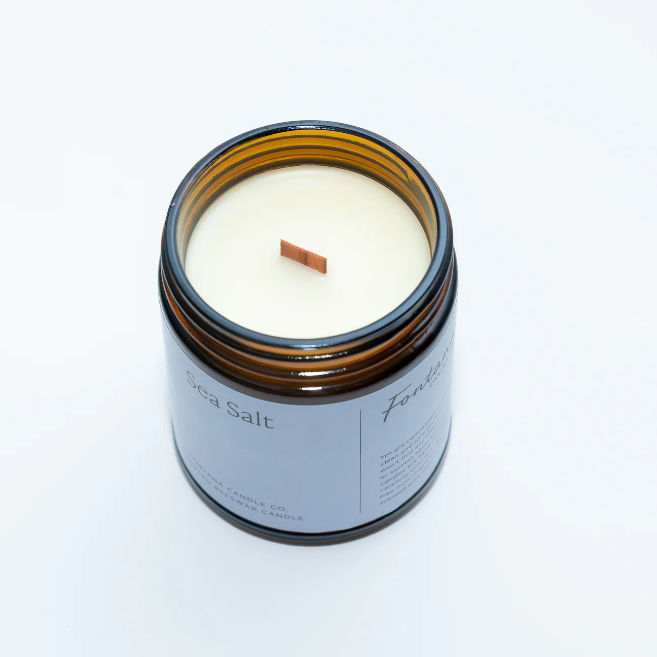 Sea salt candle jar  