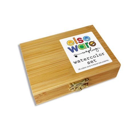 Watercolor Set – Bamboo Box